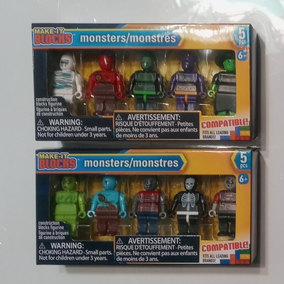 Make It Blocks 2 Monsters different set NEW Lego compatible - Picture 7 of 7